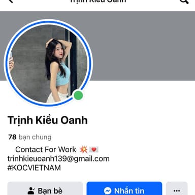 Profile picture of influencer trinhkieuoanh139 on UGCs.me